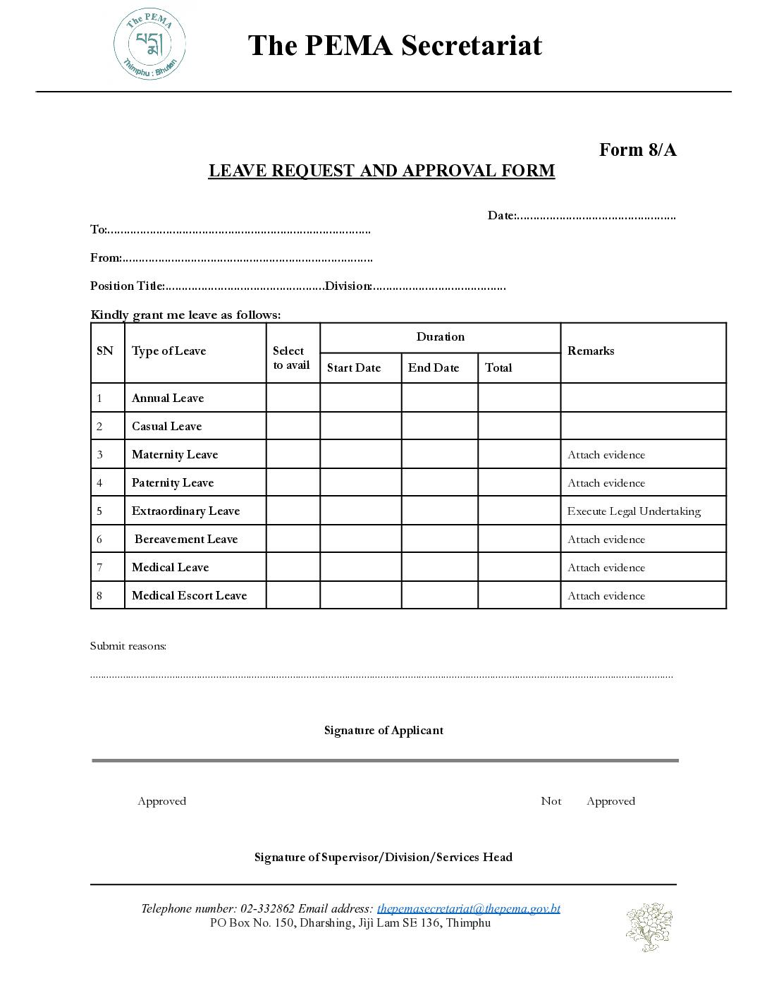Leave Request-Form